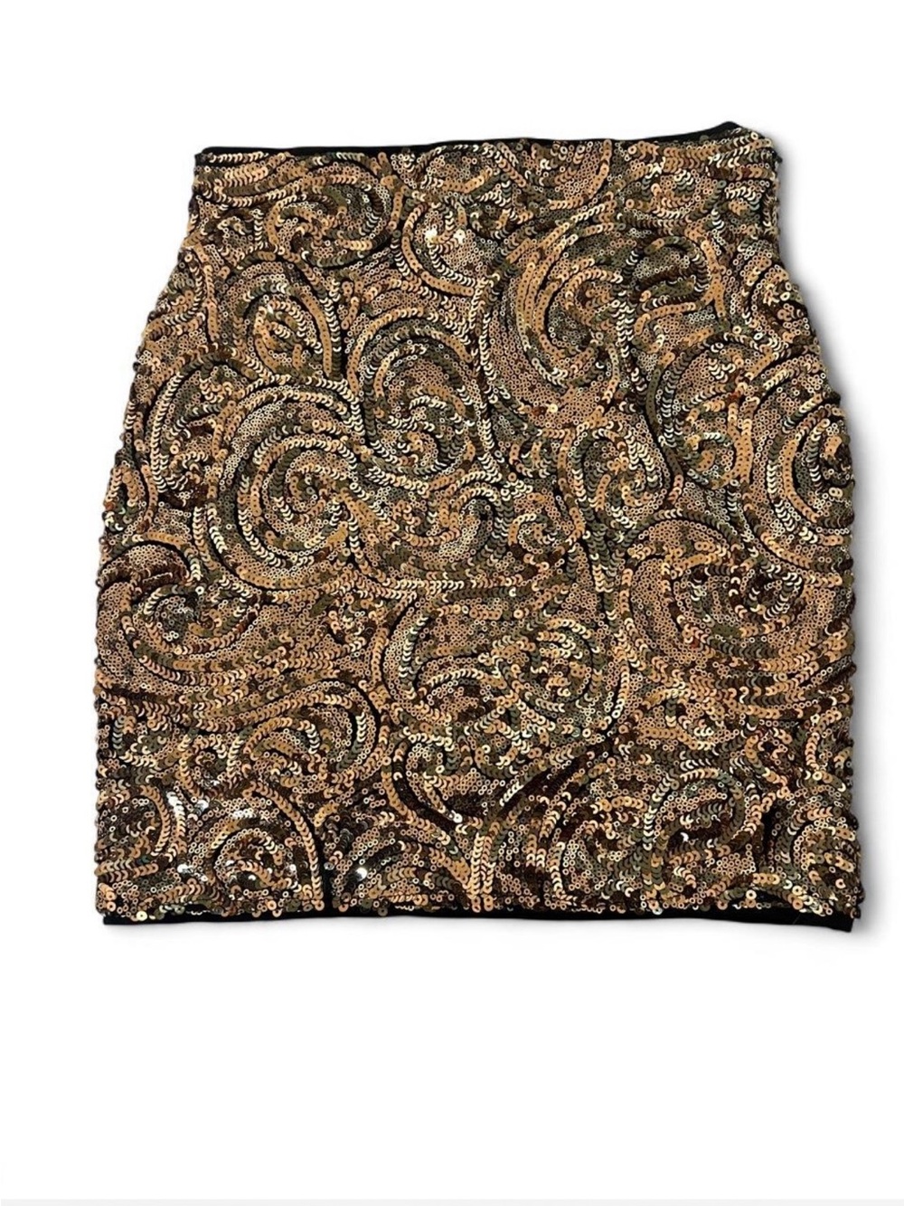 Gold Sequin Mini Skirt - Sparkle Party Pencil Skirt